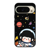 Cute Roro Jump and Astronaut Google Pixel 10 Pro XL Case QC11207