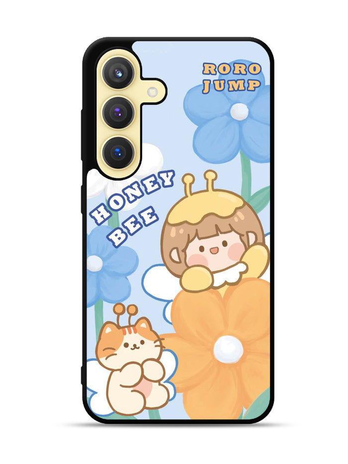 Cute Roro Jump And Honey Bee Samsung Galaxy S23 FE 5G Case QC11208
