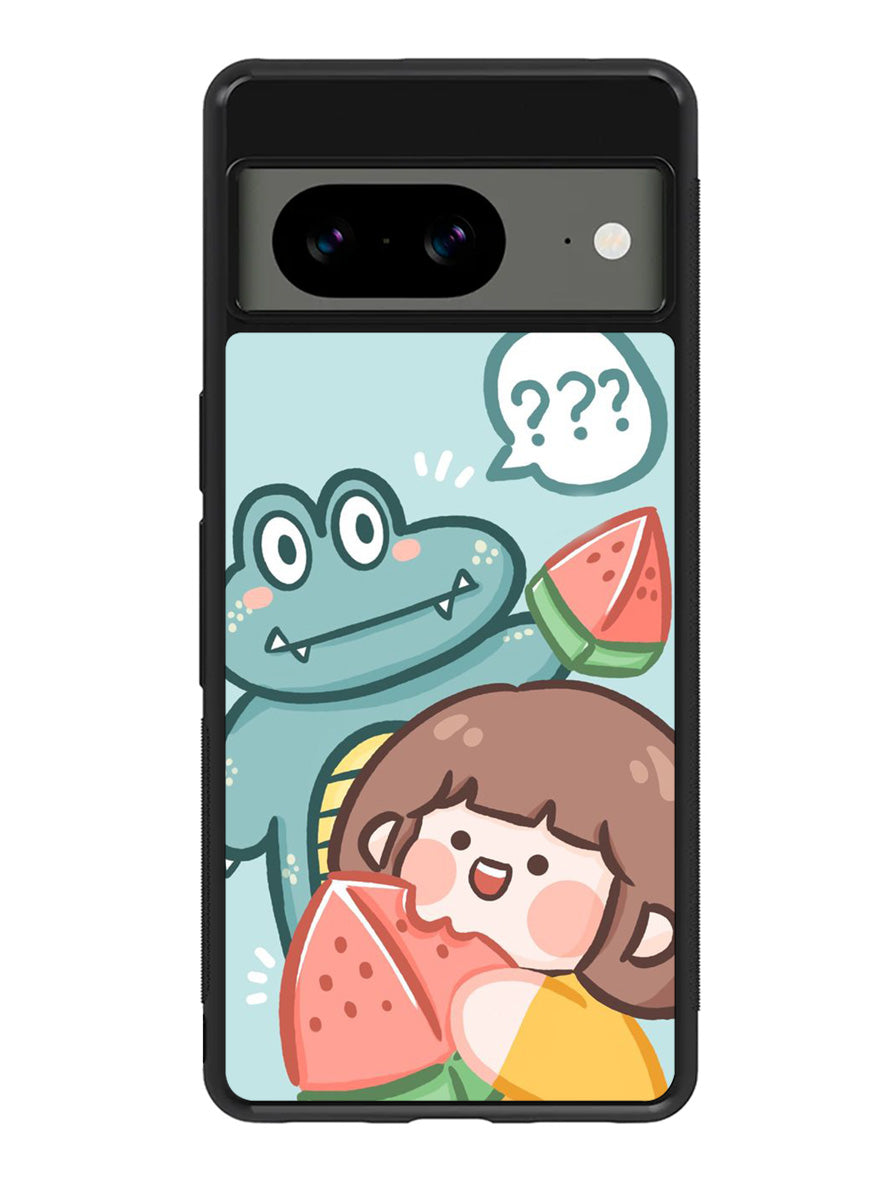 Cute Eat Watermelon Google Pixel 8A Case QC11203