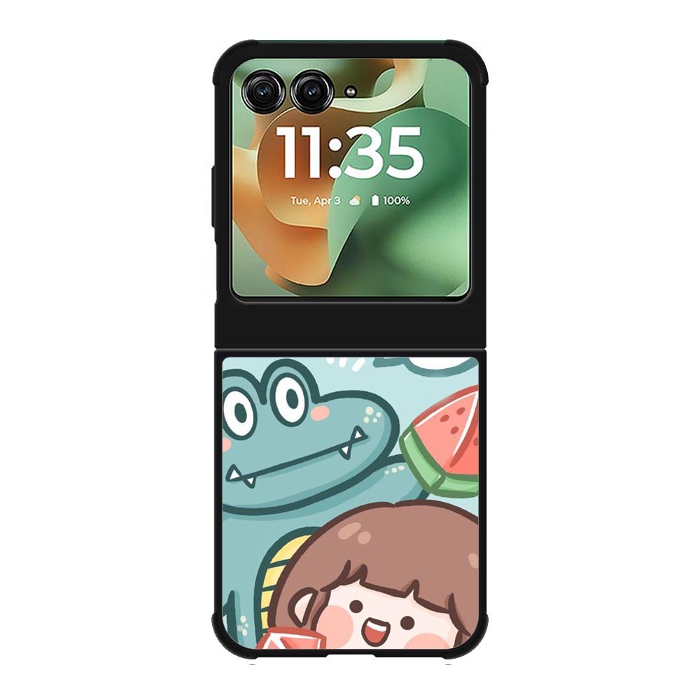 Cute Eat Watermelon Motorola Moto RAZR 2025 Case OV11203