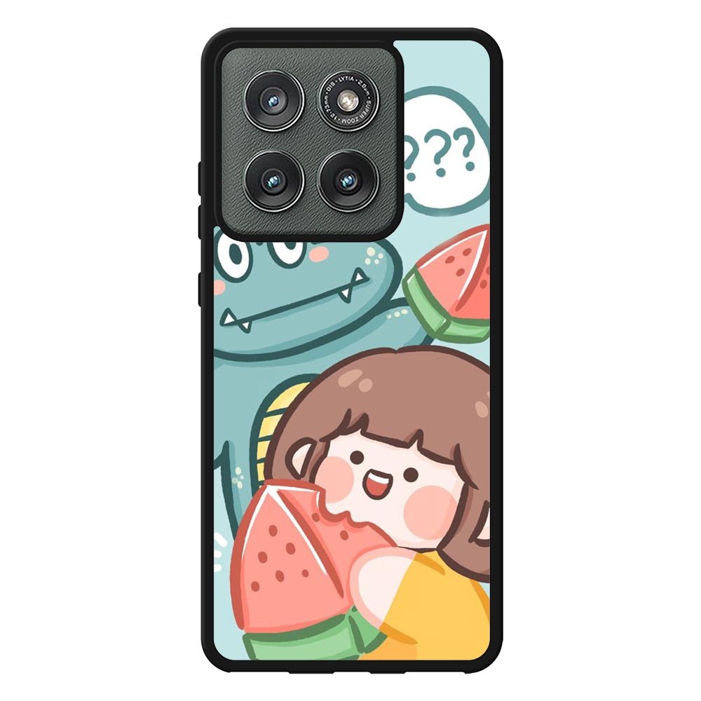 Cute Eat Watermelon Motorola Moto Edge 2025 Case OV11203