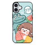Cute Eat Watermelon iPhone 16 Plus Case QC11203