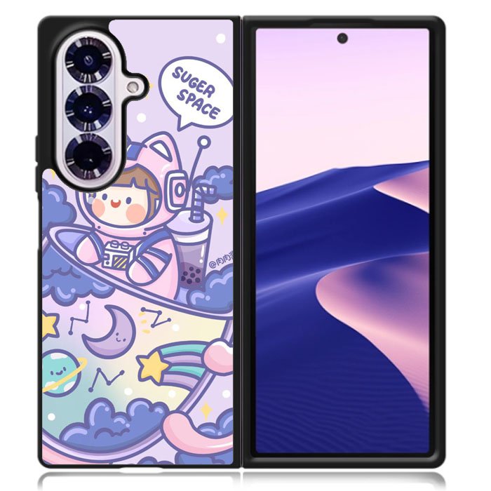 Cute Suger Space Samsung Galaxy Z Fold 7 Case OV11216
