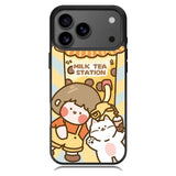 Cute Roro Jump Milk Tea Station iPhone 17 Pro Case OV11212