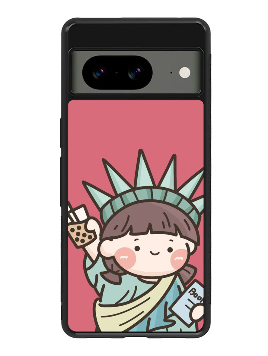 Cute Roro Jump and Liberty Google Pixel 8 Case QC11209