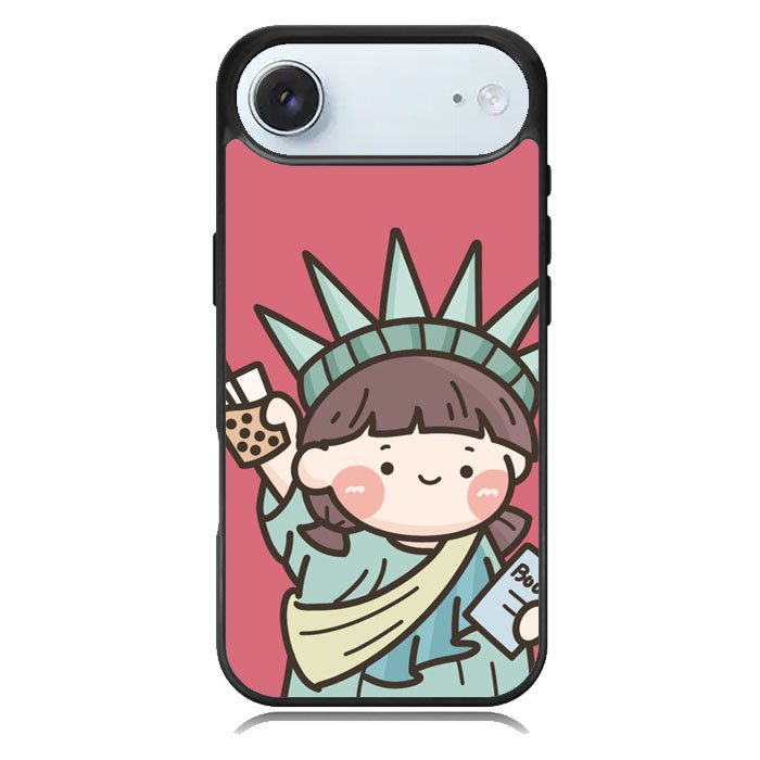 Cute Roro Jump and Liberty iPhone 17 Air Case OV11209