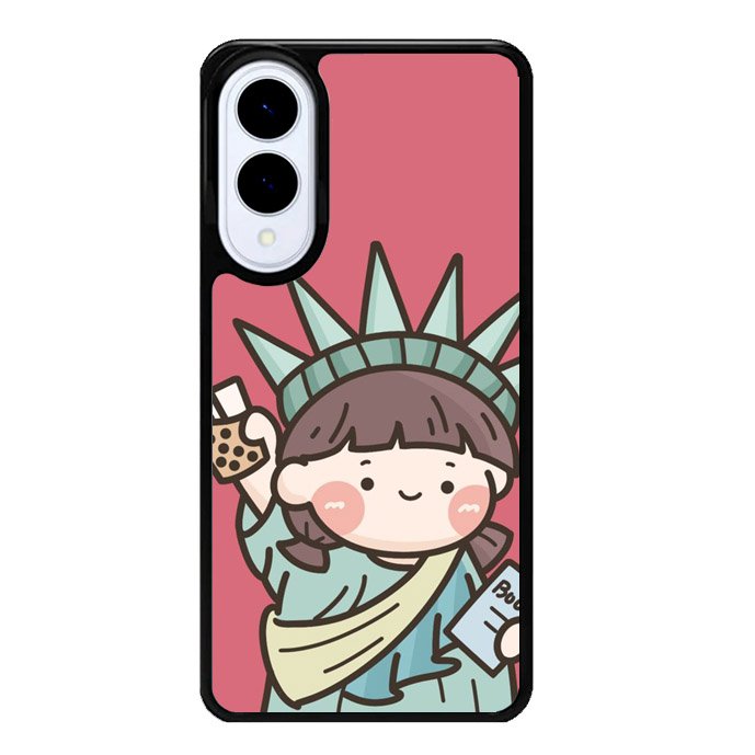 Cute Roro Jump and Liberty Samsung Galaxy S25 Edge 5G Case OV11209
