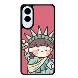 Cute Roro Jump and Liberty Samsung Galaxy S25 Edge 5G Case OV11209