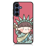 Cute Roro Jump and Liberty Samsung Galaxy S25 FE Case OV11209