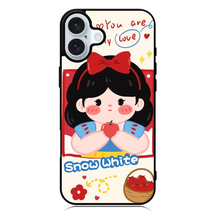 Cute Snow White iPhone 16 Case QC11214
