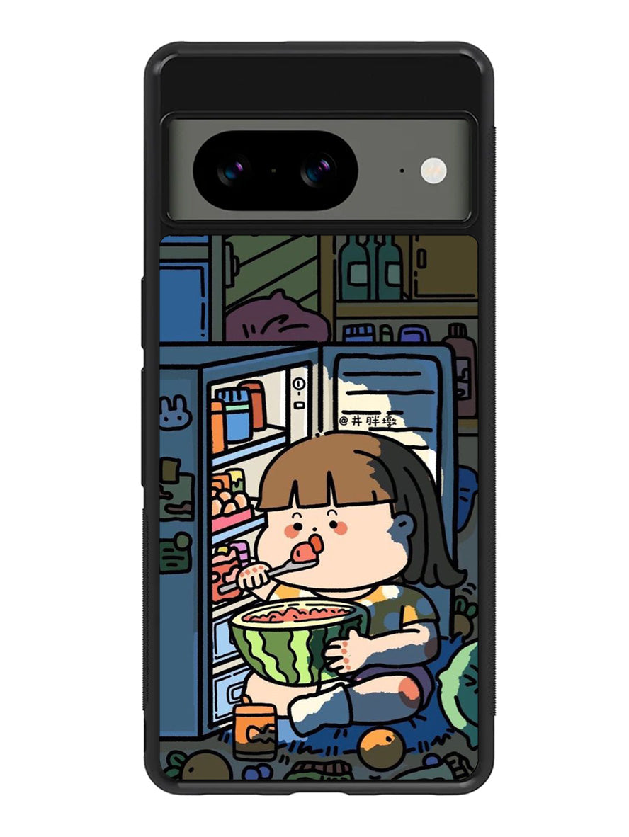 Cute Eat in The Night Google Pixel 8 Case QC11202