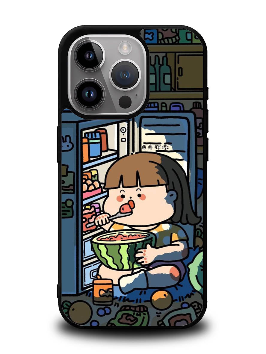 Cute Eat in The Night iPhone 14 Pro Case QC11202