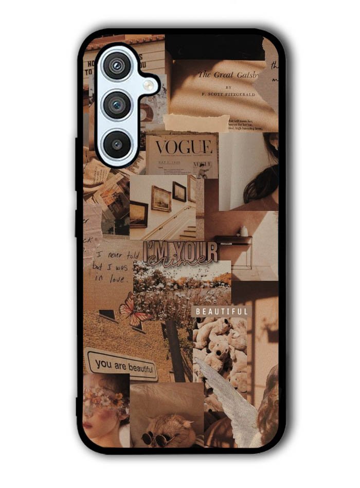 Aesthetic Brown Samsung Galaxy A54 5G Case OV11233