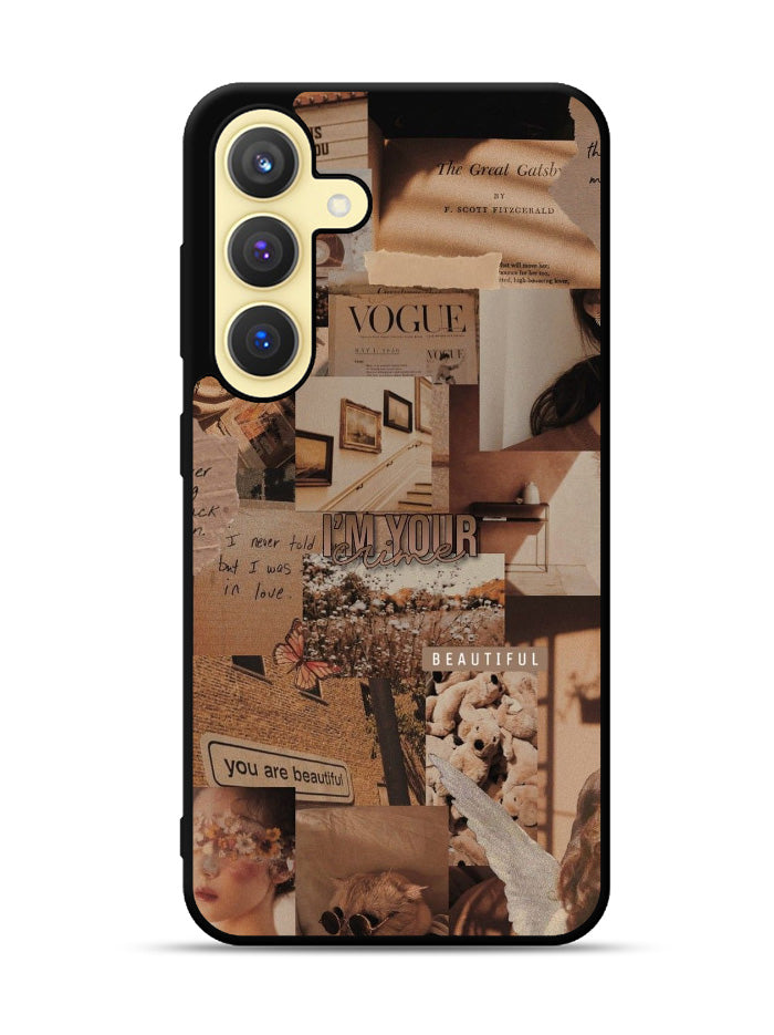 Aesthetic Brown Samsung Galaxy S24 5G Case OV11233