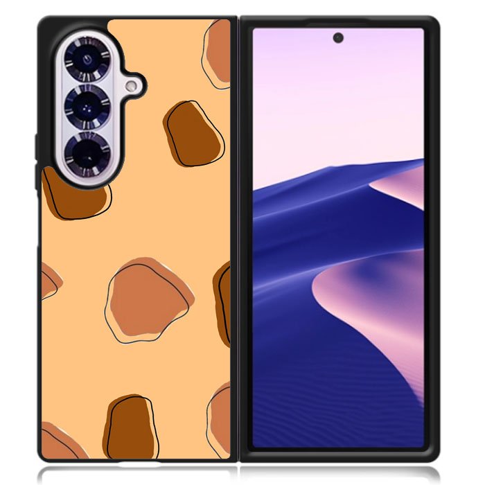Aesthetic Brown Samsung Galaxy Z Fold 7 Case OV11136