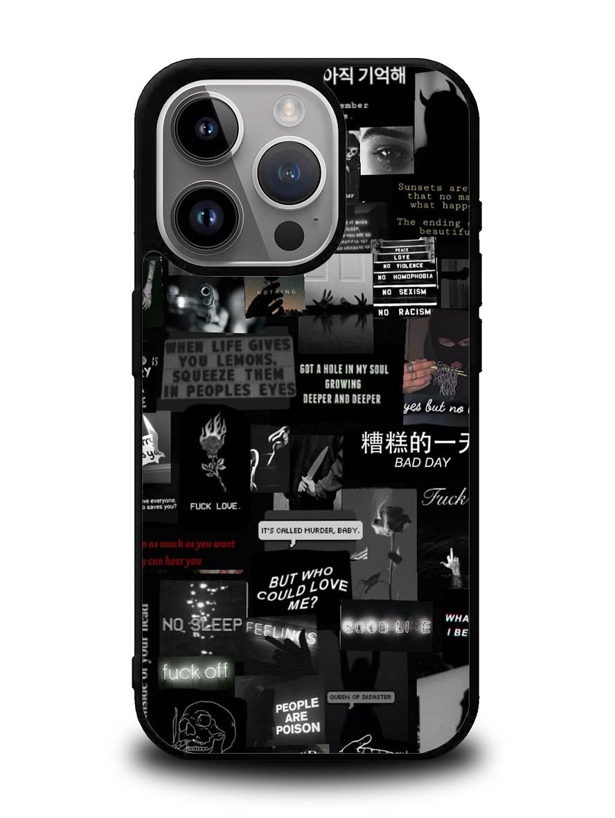 Dark Vibes iPhone 15 Pro Case OV11060