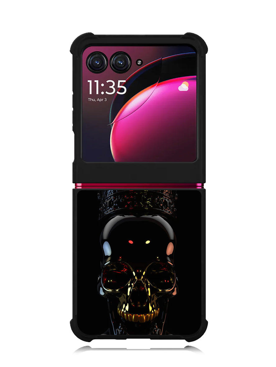 Skull Black Motorola Moto Razr Plus 2023 , Moto Razr+ 2023 Case