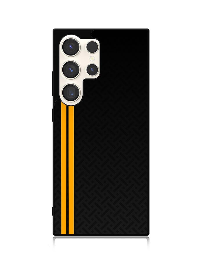Abstract Yellow Lines Samsung Galaxy S25 Ultra 5G Case QC10708