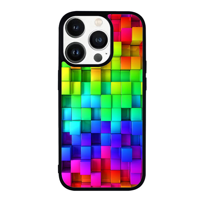 multicolored cubes FLX0448 iPhone 14 Pro Max | iPhone 14 Pro | iPhone 14 Plus | iPhone 14 Case
