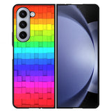 colorful cubes FLX0449 Samsung Galaxy Z Flip 5 , Z Flip 4 , Z Flip 3 , Z Fold 5 , Z Fold 4 , Z Fold 3 5G Case
