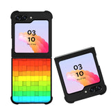 colorful cubes FLX0449 Samsung Galaxy Z Flip 5 , Z Flip 4 , Z Flip 3 , Z Fold 5 , Z Fold 4 , Z Fold 3 5G Case