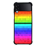 colorful cubes FLX0449 Samsung Galaxy Z Flip 5 , Z Flip 4 , Z Flip 3 , Z Fold 5 , Z Fold 4 , Z Fold 3 5G Case
