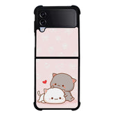 Cute cats FLX0468 Samsung Galaxy Z Flip 5 , Z Flip 4 , Z Flip 3 , Z Fold 5 , Z Fold 4 , Z Fold 3 5G Case
