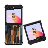 colorful wooden FLX0486 Samsung Galaxy Z Flip 5 , Z Flip 4 , Z Flip 3 , Z Fold 5 , Z Fold 4 , Z Fold 3 5G Case