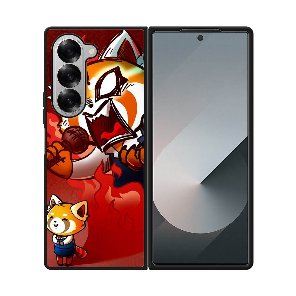 aggretsuko cartoon Samsung Galaxy Z Fold 7 5G Case QC10895