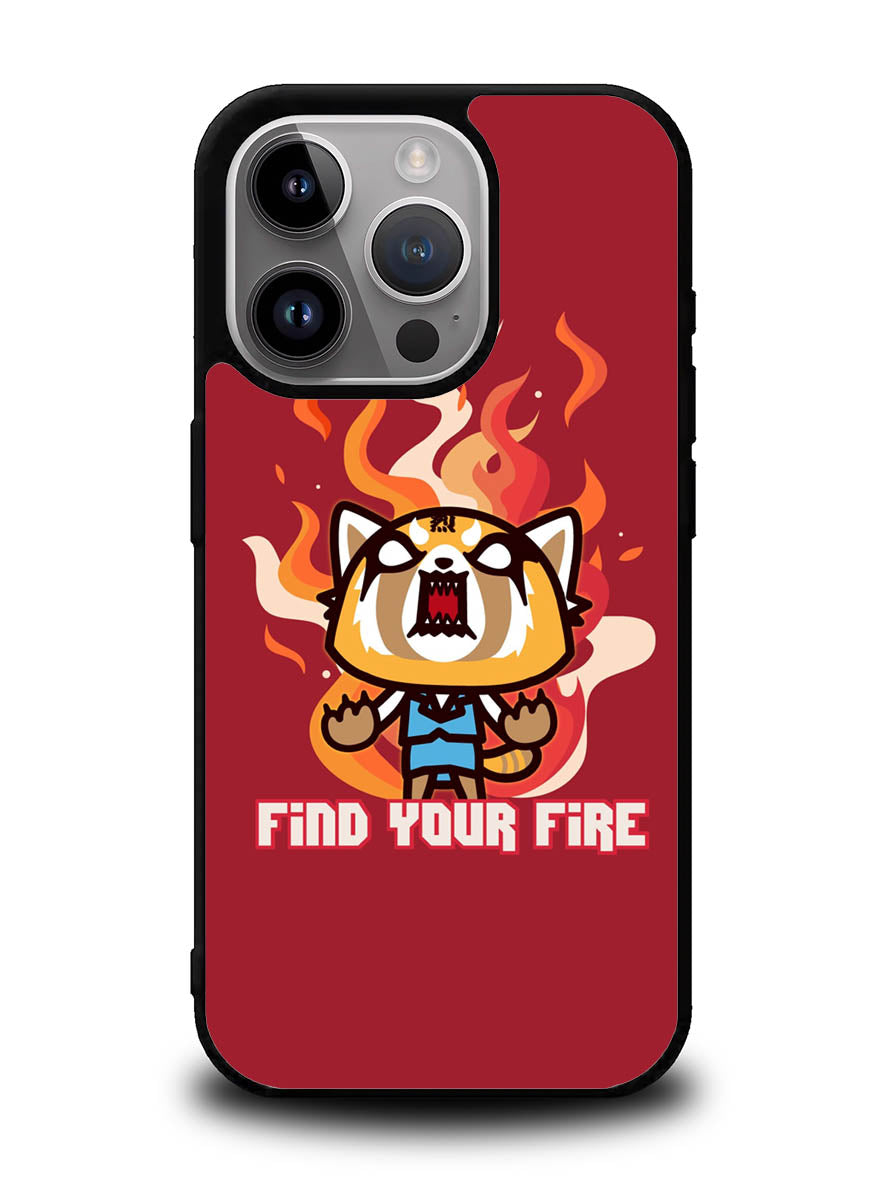 aggretsuko cartoon iPhone 14 Pro Case QC10896