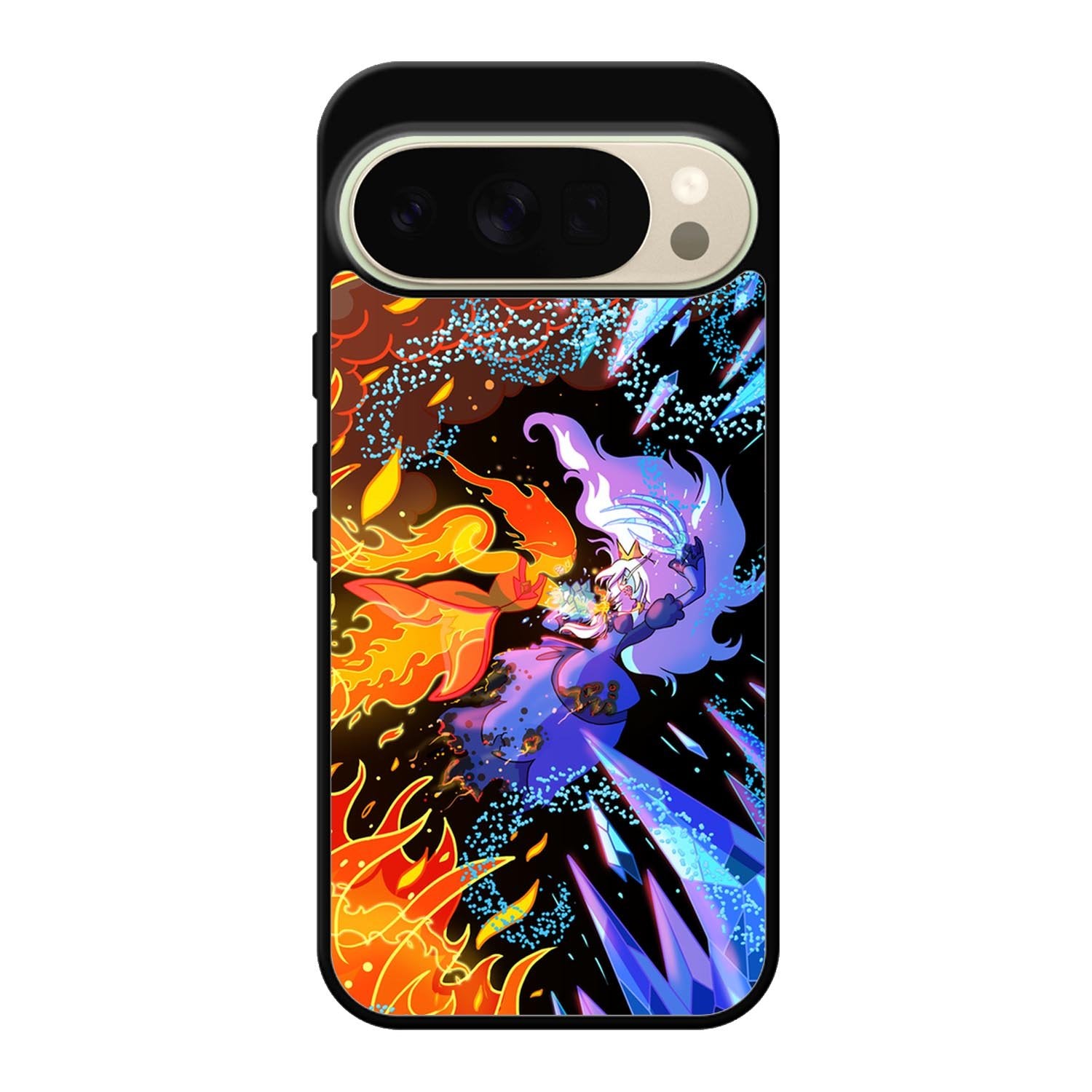 Adventure Time Ice King VS Flame Princess Google Pixel 10 Pro Case QC10629