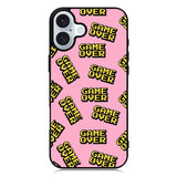 Game Over Pattern iPhone 16 Plus Case QC10576