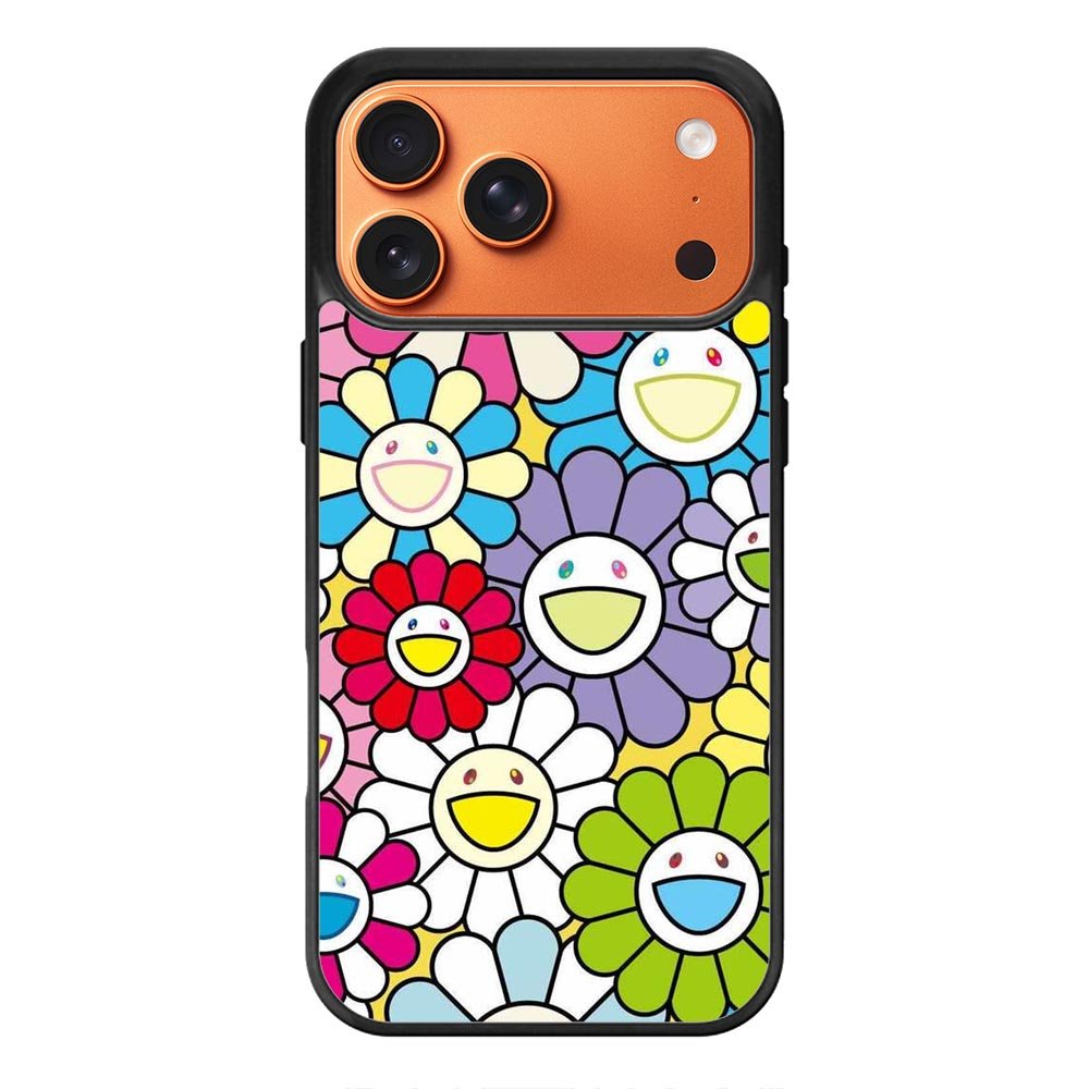 takashi murakami flowers colorful iPhone 17 Pro Case OV10222