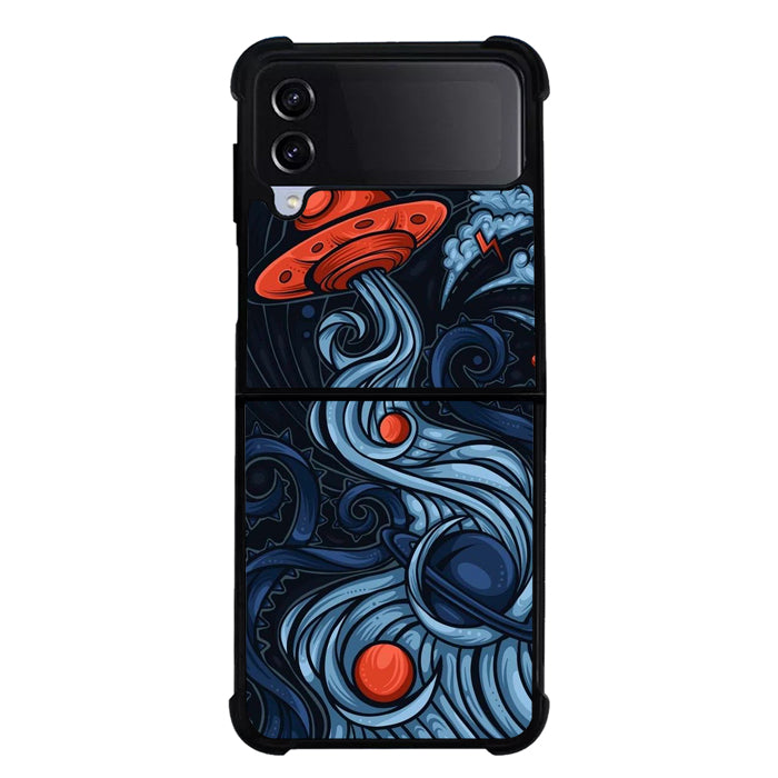 Doodle Art FLZ0457 Samsung Galaxy Z Flip 5 , Z Flip 4 , Z Flip 3 , Z Fold 5 , Z Fold 4 , Z Fold 3 5G Case