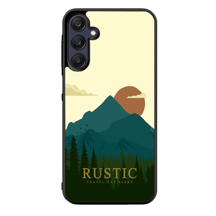 Rustic Travel Eat Sleep FZ0185 Samsung Galaxy A25 5G Case
