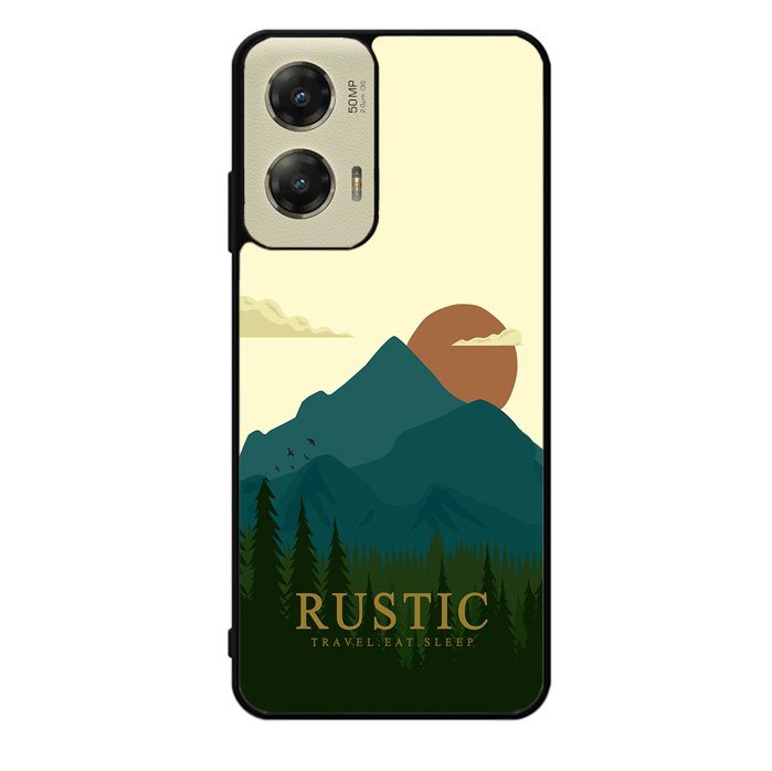 Rustic Travel Eat Sleep FZ0185 Motorola Moto G Stylus 5G 2024 Case
