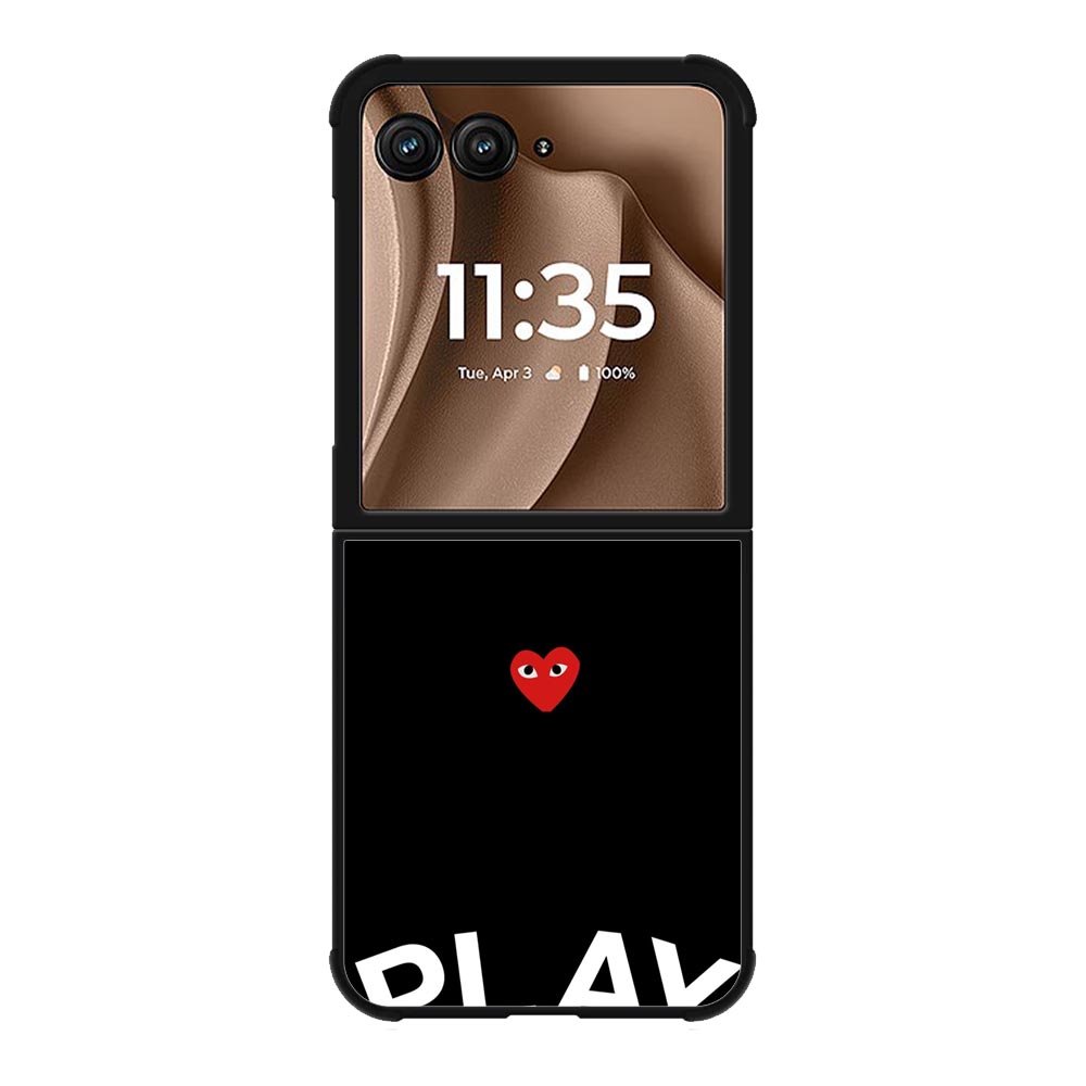 comme des garcons play XMotorola Moto RAZR Plus 2025 Case OV0729