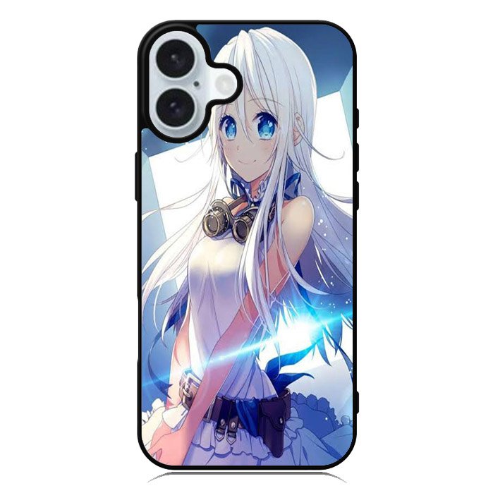Blue Eyes Anime Girl XiPhone 16 Plus Case QC0734