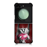 wisconsin badger logo Samsung Galaxy Z Flip 6 Case