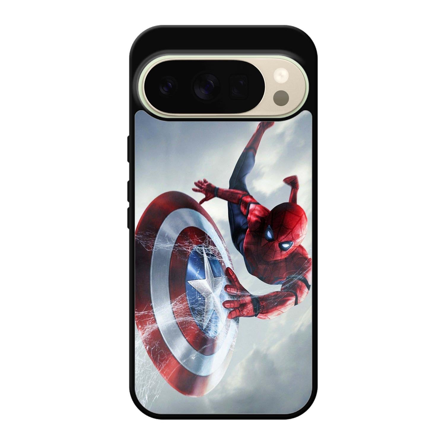 Spiderman Captain America Shield Google Pixel 10 Pro Case QC2511
