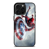 Spiderman Captain America Shield iPhone 16 Pro Case OV2511