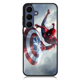 Spiderman Captain America Shield Samsung Galaxy S25 FE Case OV2511