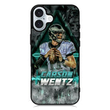 carson wentz philadelphia eagles iPhone 16 Plus Case QC4408