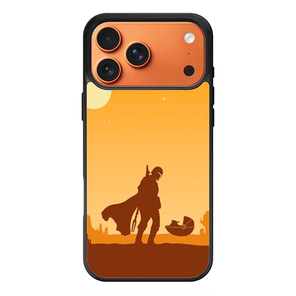 baby yoda and mandalorian XiPhone 17 Pro Max Case QC0740