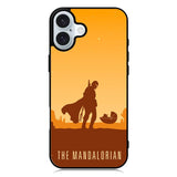 baby yoda and mandalorian XiPhone 16 Plus Case QC0740