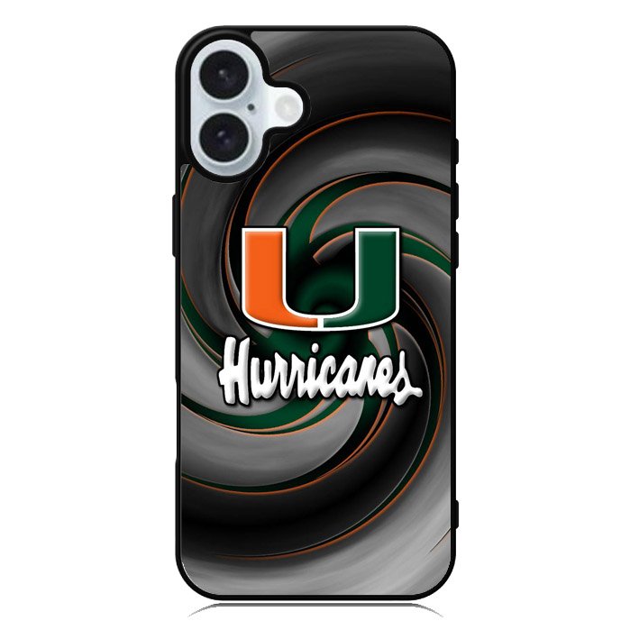miami hurricanes iPhone 16 Plus Case