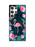 Flamingo And Flowers Samsung Galaxy S24 Ultra 5G Case
