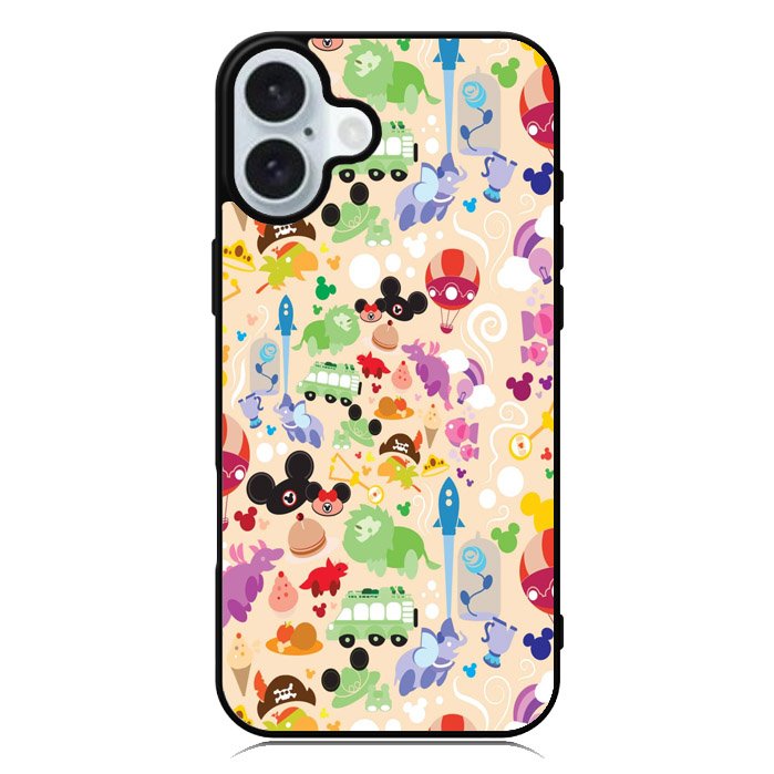 Cute Disney Background iPhone 16 Plus Case