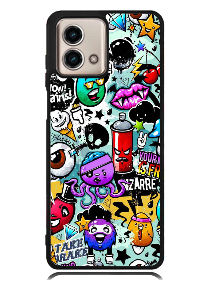 Cartoon Graffiti Motorola Moto G Stylus 5G 2023 Case