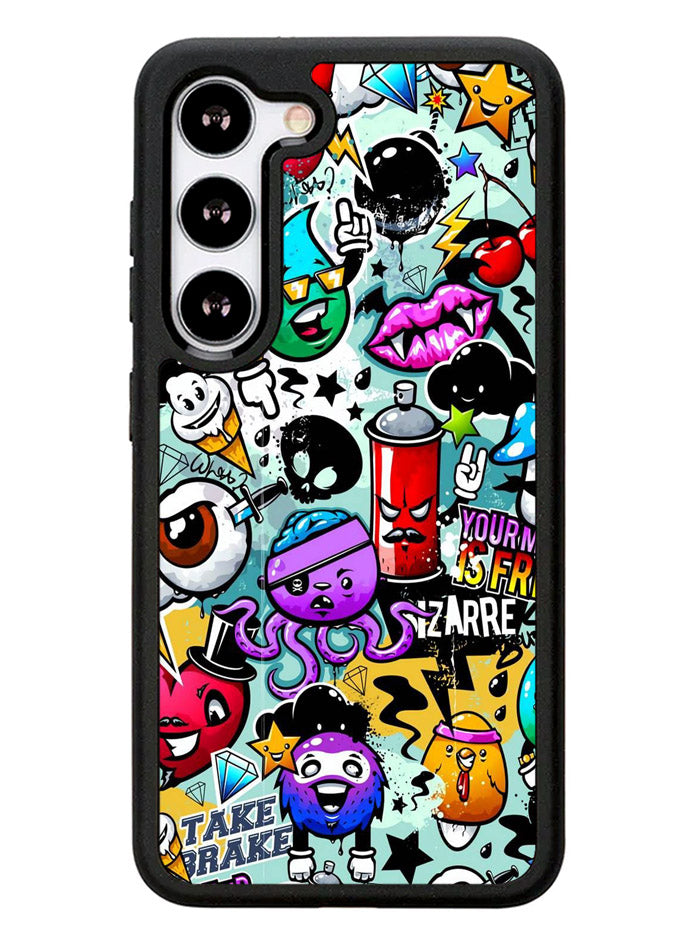 Cartoon Graffiti Samsung Galaxy S23 Plus 5G / Samsung Galaxy S23+ 5G Case